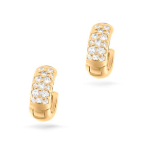 Brinco Dourado Argola Zirc M TRIO