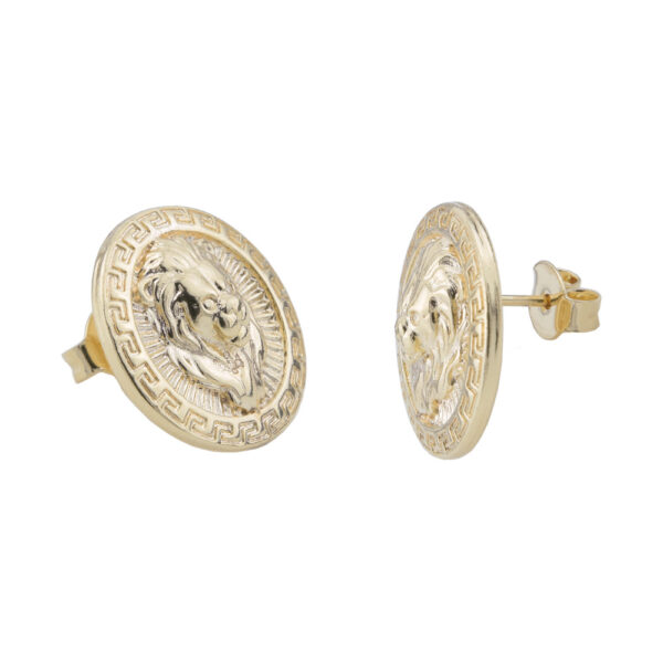 Brinco Dourado Medalha Leão - Image 2