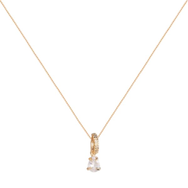 Colar Dourado Argola Cravejada - Image 2