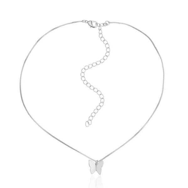 Conjunto Ródio Veneziana Borboleta Liso - Image 2