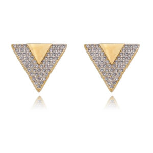 Brinco Dourado Triangulo V