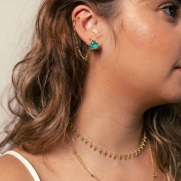 Choker Dourado Duas Bolinhas - Image 4