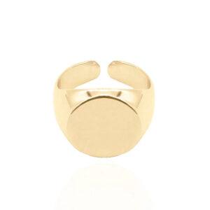 Anel Dourado de Dedinho Liso
