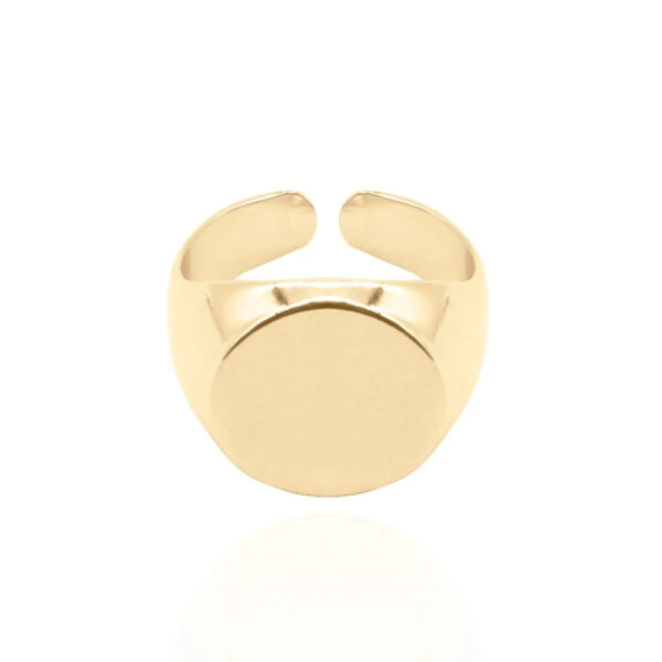 Anel Dourado de Dedinho Liso