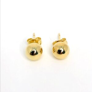 Brinco Dourado Bola Lisa P