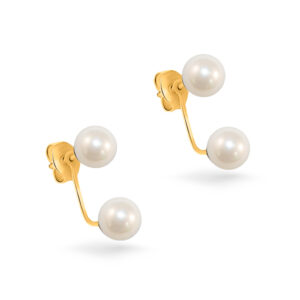 Brinco Dourado 2 Pérolas