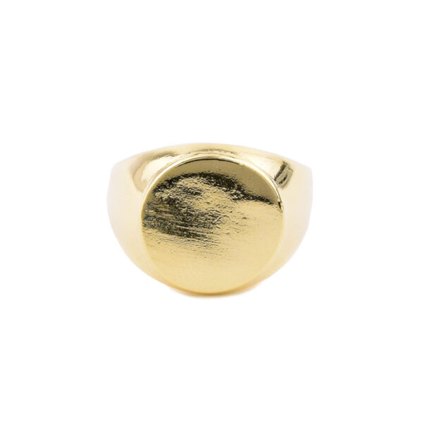 Anel Dourado de Dedinho Liso - Image 4