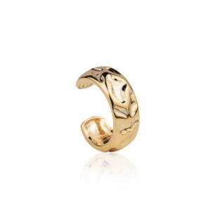 Piercing Fake Dourado Amassado Orgânico