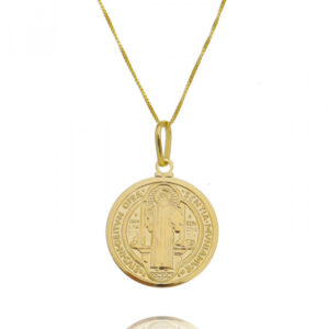 Colar Dourado São Bento P