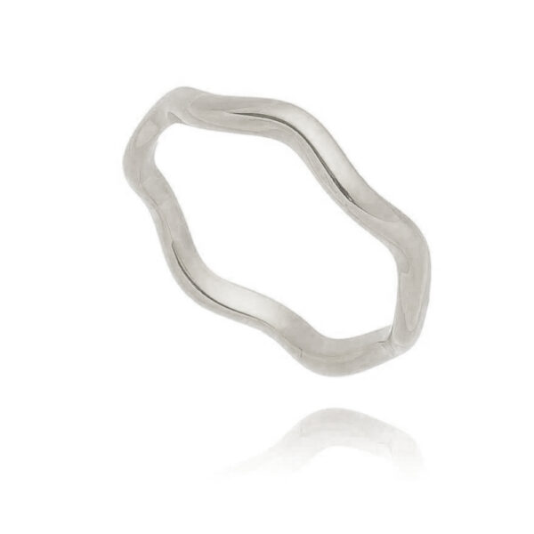 Anel Ródio Zig Zag Grosso Liso - Image 3